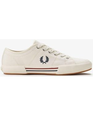Fred Perry B708 Vintage Tennis Canvas Shoes - White