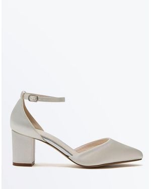Rainbow Club Charlot Knöchelriemenschuhe Aus Satin - Weiß