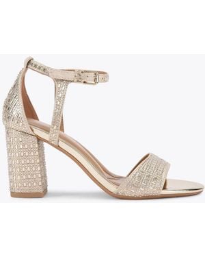 KG by Kurt Geiger Faryn Bling Sandals - White