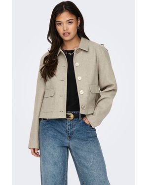 Jdy Natural Short Smart Jacket - Blue