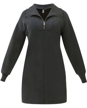 Sweaty Betty Sand Wash Half Zip Dress - Schwarz
