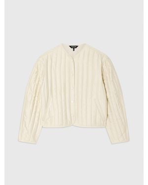 Whistles Cone Sleeve Quilted Jacket - Natural