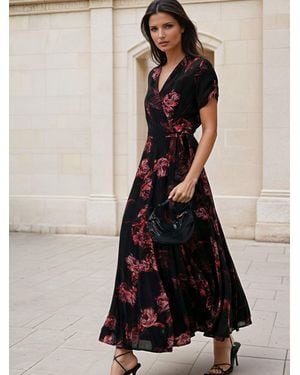 Religion Solstice Wrap Maxi Occasion Dress - Black