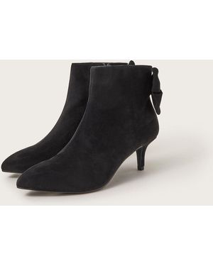 Monsoon Evie Kitten Heel Stiefel Mit Schleifeeu 38 (Uk 5) - Schwarz