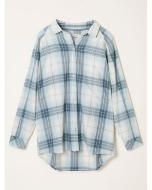 FatFace Fatface Bessie Petite Check Shirt - Blue