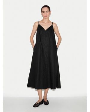 Jigsaw Linen Strappy Sundress - Black