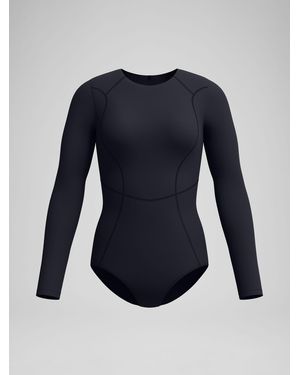 Speedo Ocean Flex Long Sleeve Zip Swimsuit - Blue