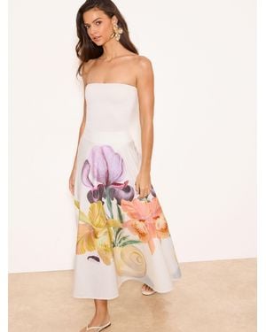 Lipsy X Mandy Sade Full Hem Midaxi Skirt - Pink