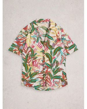 White Stuff Annie Ss Jersey Shirt - White