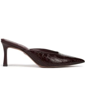 Sam Edelman Margeaux Backless Pointed Toe Stiletto Heel Shoes - Brown