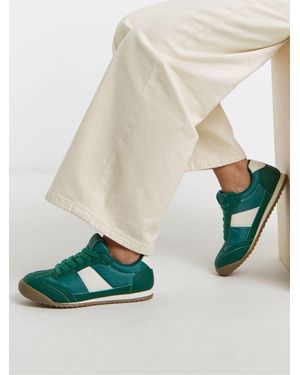 Simply Be Extra Wide Fit Classic Retro Sneakers - Green
