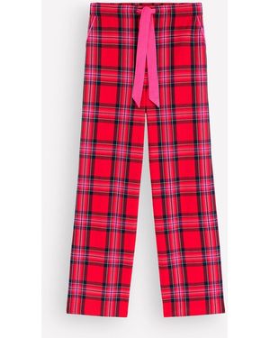 Boden Brushed Cotton Pajama Pants - Red
