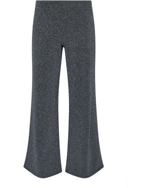 PixieGirl Petite Pixiegirl Petite Textured Wide Leg Pants - Gray