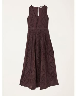 FatFace Fatface Zizzy Textured Maxi Dress - Purple