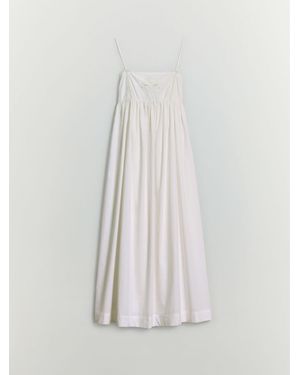 BHOEM Midi Romantic Strappy Dress - White