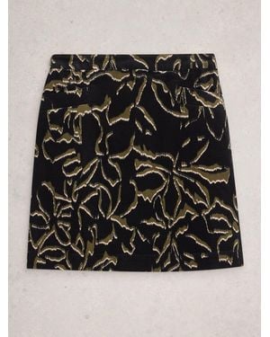 White Stuff Coral Cord Skirt - Black
