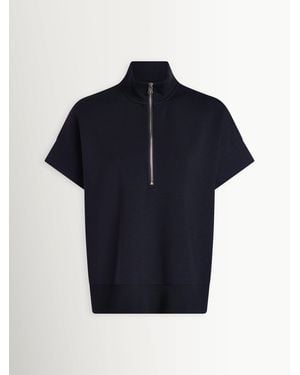 Varley Ritche Short Sleeve Sweat Top - Blue