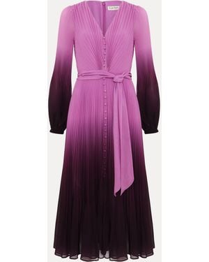 Phase Eight Mira Ombre Dress - Purple
