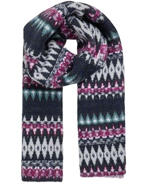 Weird Fish Heathfield Fair Isle Scarf - White