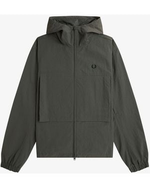 Fred Perry Boxy Hooded Jacket - Green
