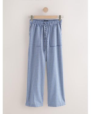 Next Pull-On-Hose Mit Vichymustereu 46 Regular (Uk 18 R) - Blau