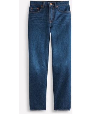 Boden High Rise Rigid 100% Cotton Straight Jeans - Blue