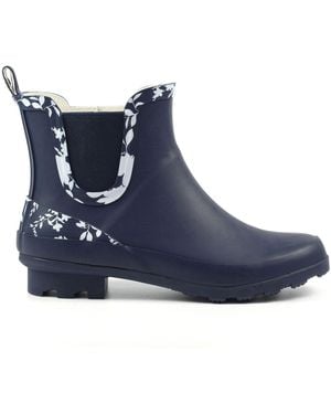Lunar Lazy Dogz Prairie Ankle Wellies - Blue