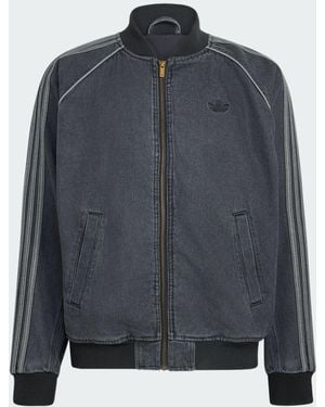 adidas Originals Sst Denim Track Top - Gray