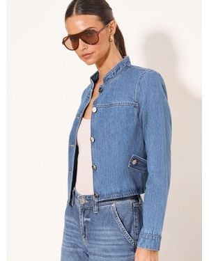 Lipsy Denim Trophy Jacket - Blue