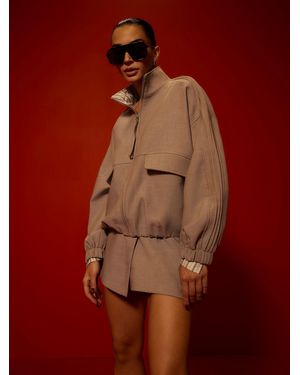 River Island Hybrid Detail Tailored Bomber Jacket