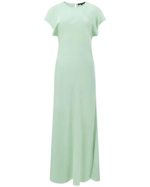 French Connection Ennis Satin Column Shape Dress - Green