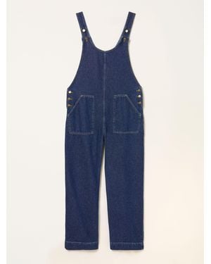 FatFace Fatface Raffles Wide Leg Dungaree - Blue