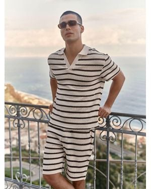 Mauvais Romano Stripe Shirt - Gray