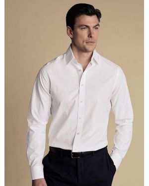 Charles Tyrwhitt Slim Fit Non Iron Poplin 100% Cotton Shirt - Weiß