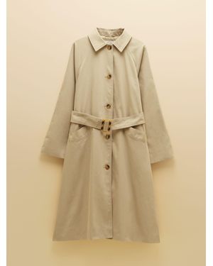 Joules Showerproof Trench Coat - Natural