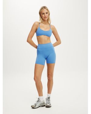 Cotton On Sky Ultra Soft Contour Cycling Shorts - Blue