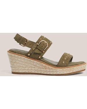 Hobbs Dark Ashlyn Suede Espadrilles - Natural