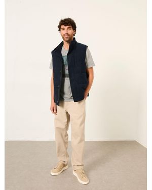 FatFace Fatface Moleskin Gilet - Natural