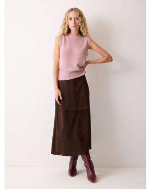 Jigsaw Cloud Cashmere Crew Tank - Pink