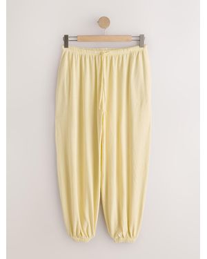 Next Lemon Jersey Balloon Trousers - Metallic