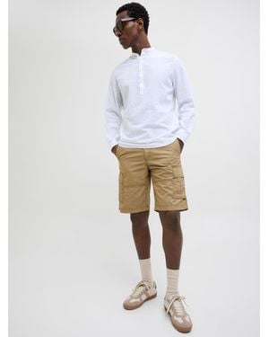 Jack & Jones Relaxed Fit Cargo Shorts - White
