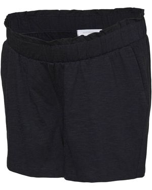 Mama.licious Maternity Under Bump Jersey Shorts - Black
