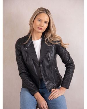 Lakeland Leather Tarn Biker Jacket - Black