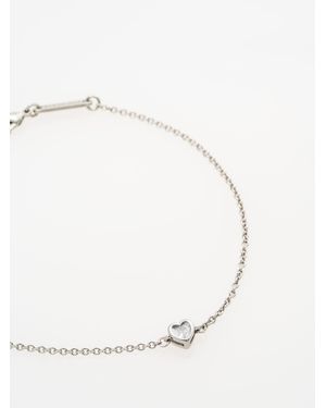 Ted Baker Halle: Mini Crystal Heart Adjustable Bracelet Clear Crystal - Natural