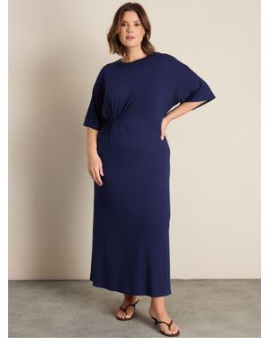 Live Unlimited Waist T-Shirt Dress - Blue