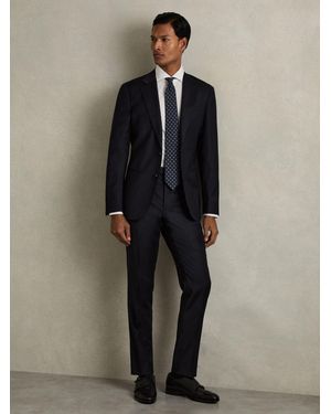 Reiss Aspire Slim-Fit Wool Suit Pants - Blue