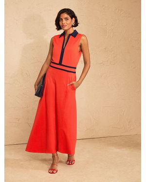 Love & Roses Love & Roses Tailored Sleeveless Ponte Midi Dress