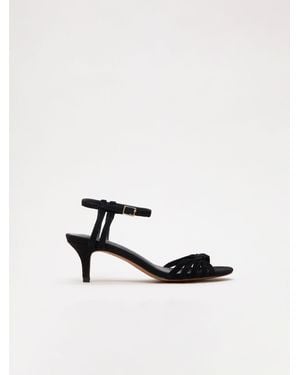 Phase Eight Suede Strappy Sandals - White