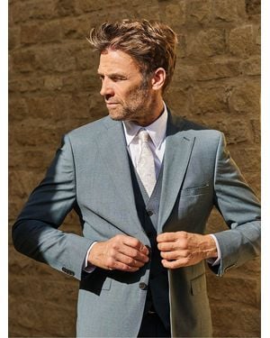 Brook Taverner Italian Wool Suit Jacket - Gray