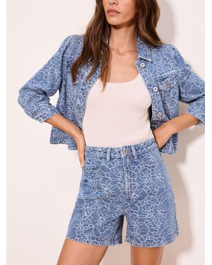 Lipsy Classic Denim Mom Shorts - Blue